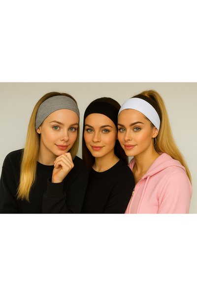 ÖZKARDEŞLER BABY Baby Bandana 3-Pack Black White Gray