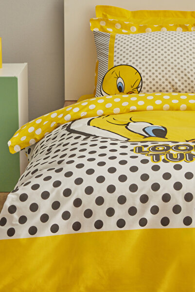 Karaca Home Looney Tunes Tweety - 100% Cotton Single Bedding Set
