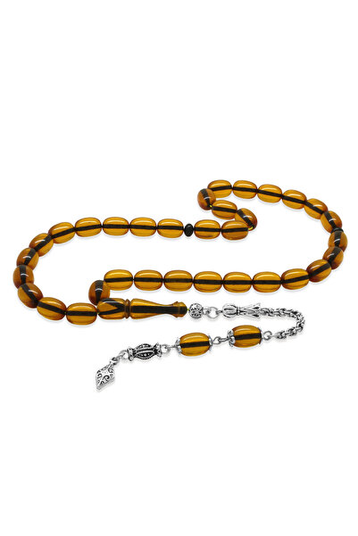 Tesbihane New Cast Katalin Rosary - Transparent Thread Path - Non-Tarnish Met...