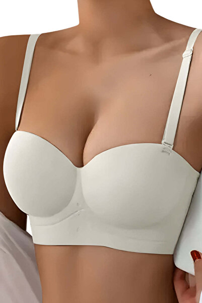 Linovit Seamless Wire-Free Bra Linovit®, Push-Up, Removable Straps, Double Fa...