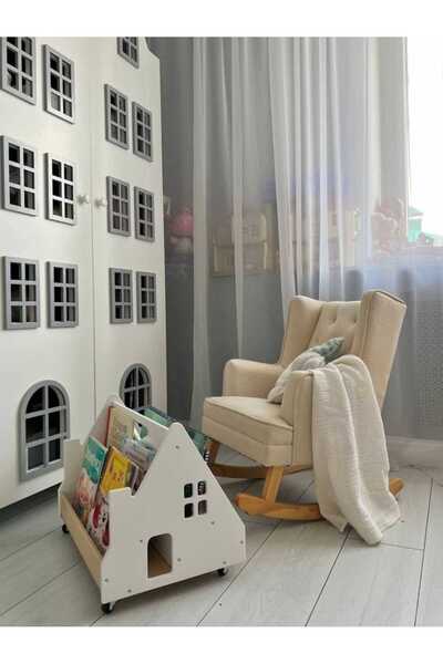 woodhaven Çift Fonksiyonlu Kitaplık & Oyuncak Depolama-Ahşap Çocuk Dolabı (te...