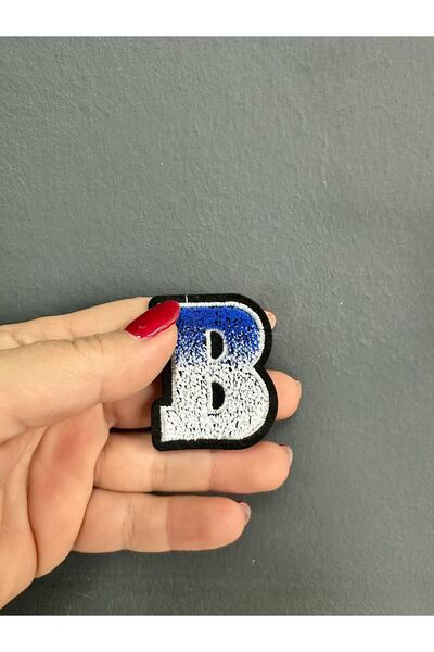 Gönülden Tasarım Accesoriu de cusut cu litere, litera B, termoadezivă, 5x4 cm