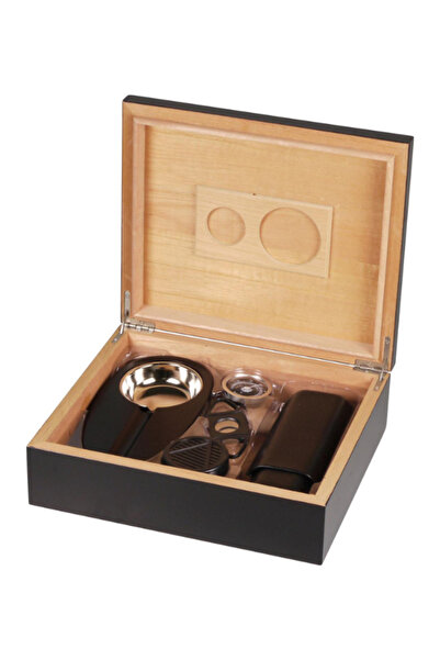 Hauser Set Humidor negru pentru aprox. 25 de trabucuri 569112
