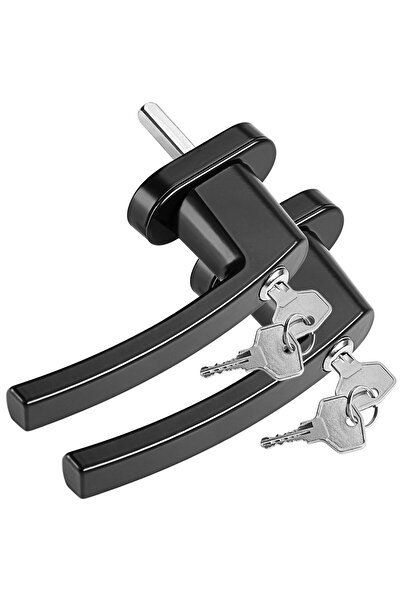 monzana 2-Pack Lockable Window Handles with Keys, Anti-Burglary Child Safety,...