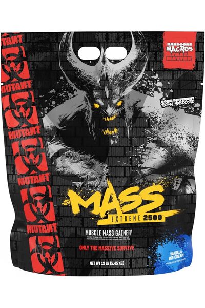 MUTANT مسحوق بروتين مصل اللبن Mass Extreme Gainer، لزيادة حجم العضلات وقوتها ...