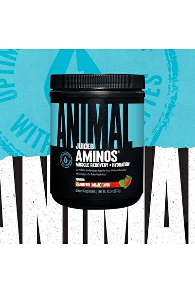 Animal عصير أمينو + ترطيب 378 جرام بنكهة الفراولة والليمون