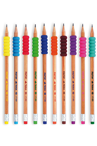 Fatih Black pencil with eraser Taiga