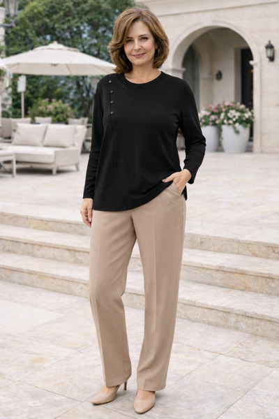 Mutlu Ertan Button Detail Bluz