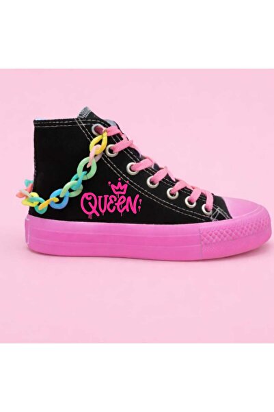 lias desing QUEeN cu imprimeu pantofi sport pentru copii cu lanț colorat cu t...