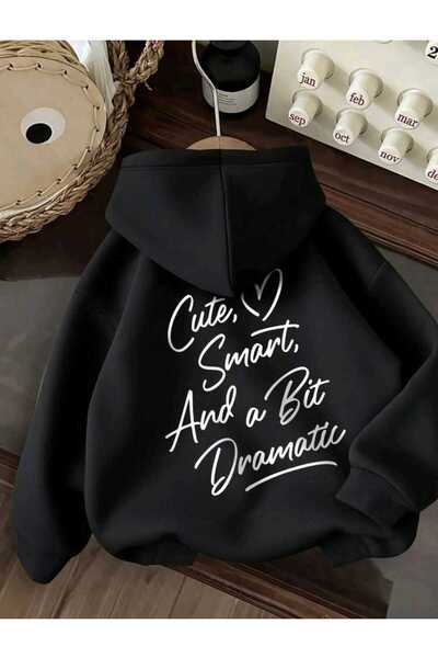 DİVİN FEMEI cu imprimeu 03 hanorac țesătură de calitate cu supradimensionat f...