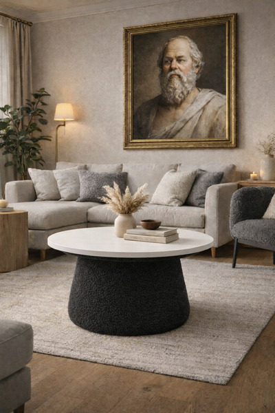 arge demo Mantar Sehpa Orta Sehpa (Ofis ,Balkon,Salon,Oturma Odası) 60 cm çap