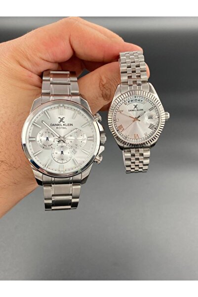Daniel Klein GÜMÜŞ Erkek&Kadın Kombin Kol Saati