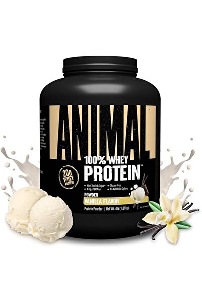 Animal بروتين مصل اللبن بنكهة الفانيليا 100%، وزن 4 أرطال.