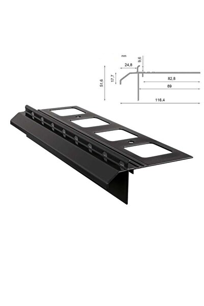 Renoplast TERASĂ ȘI BALCON PROFIL DE ACOPERIȘ K20R Grafit RAL 7024