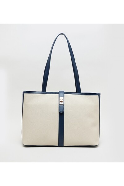 Anne Klein Contrast Detail Pu Tote Bag