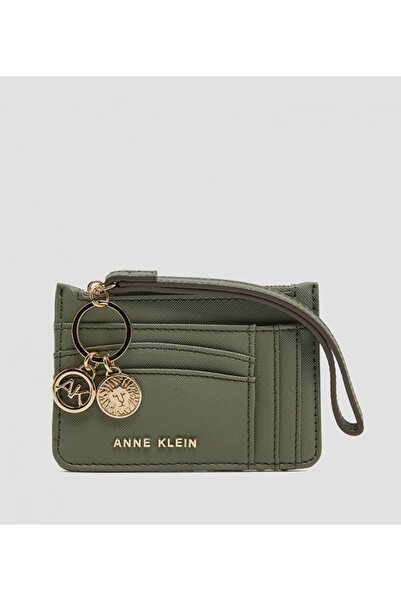 Anne Klein محفظة بسحاب مزينة بشعار العلامة التجارية