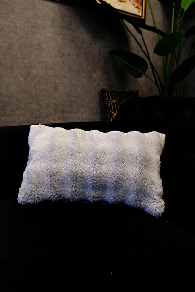 DEKOMOD Plush Puffy Decorative Rectangular Pillow Cushion Cover Fluffy Bubble...