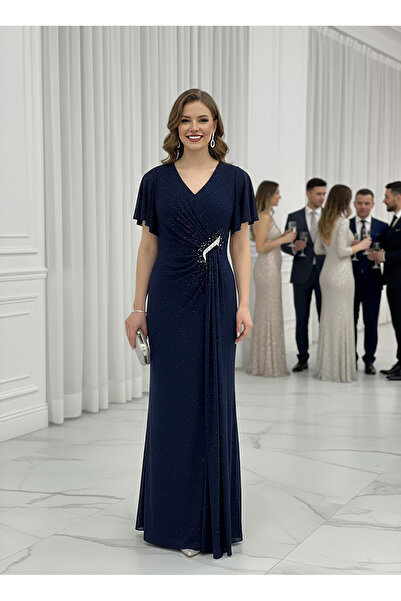 dml giyim Drapeli simli abiye