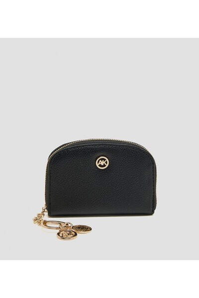 Anne Klein حامل بطاقات بسحاب مع تفاصيل الشعار