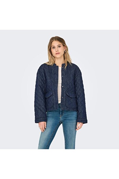 ONLY Hallie Quilted Women's Blue Jacket (15355316-Dbd)