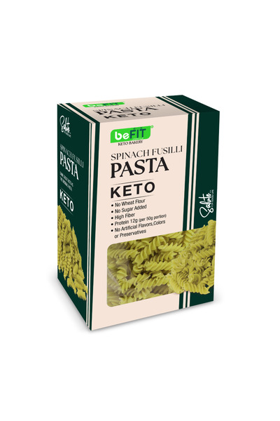 BEFIT LIFESTYLE beFit معكرونة السبانخ فوسيلي كيتو