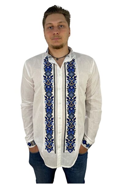 rody's forever Men's RB 364 sweatshirt, size M, white/blue