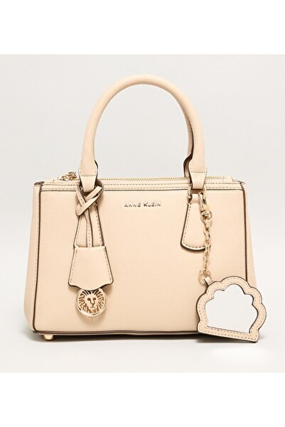 Anne Klein حقيبة كتف منقوشة بتفاصيل حلقة مفاتيح