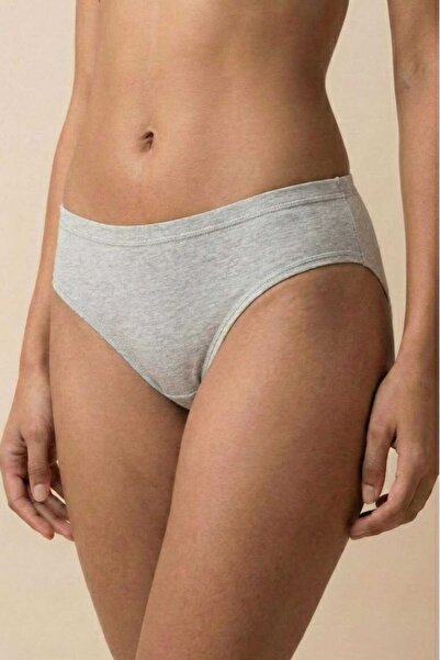 Pink Cadillac Grey Cotton Breathable Fabric Women's Bikini Panties - Soft Tex...