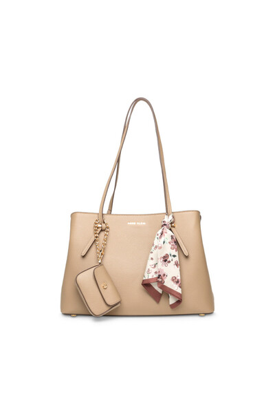 Anne Klein حقيبة ساتشيل مزينة بشعار