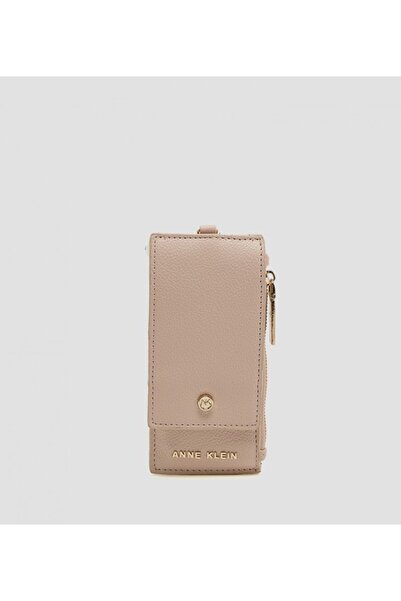 Anne Klein Logo Detail Zippered Wallet