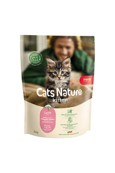 Mera Cats Nature Kitten Somonlu Anne ve Yavru Kedi Maması 2 Kg