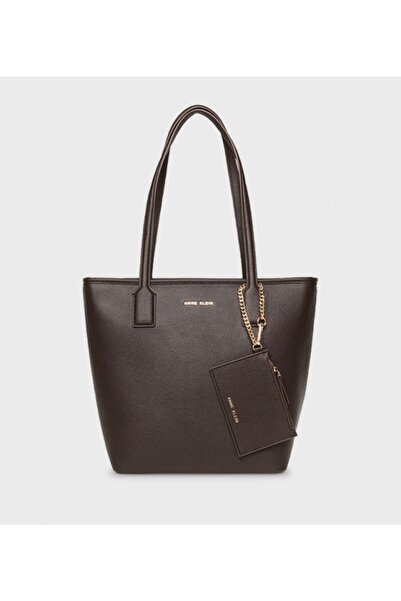 Anne Klein حقيبة تسوق بسحاب مزينة بشعار العلامة التجارية