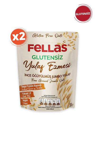 Fellas Gluten Free Oatmeal 300 Gr X 2 Pieces