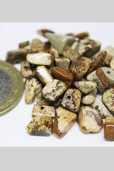 Yasamtohumu Perforirani jaspis, mini veličina, 50 komada