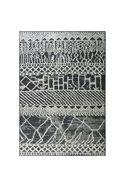 GÜMÜŞSUYU Deco Natural 133x190 11842 - Siyah Halı Klim