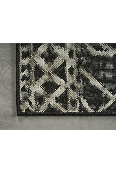 GÜMÜŞSUYU Deco Natural 133x190 11842 - Siyah Halı Klim