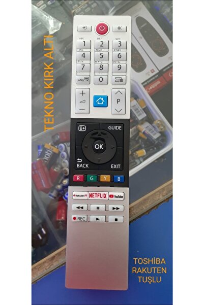 Toshiba Toshıba Ct-8533 Netflıx-play-rakuten Tv Tuşlu Lcd-led Tv Kumanda