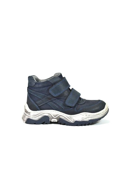PİNKY PİNKY 270 Γνήσιο δέρμα Navy Blue Velcro Ορθοπεδικές Μπότες για αγόρια 26-36