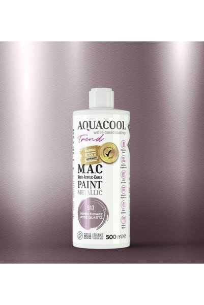 Aquacool Trend M.a.c Boya Su Bazlı Akrilik 910 - Pembe Kuvarz 500 ml