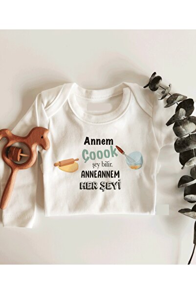 Genel Markalar Annem Çok Şey Bilir Anneannem Her Şeyi Uzun Kol Çıtçıtlı Organ...