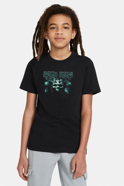 QIVI Unisex dečija crna Dimmu Borgir Abrahadabra metal rok muzika Štampano T-...
