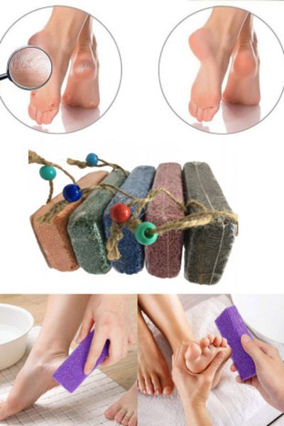QNİAY Pomza Stone (1 Piece) Skin Heel Scraper Exfoliating Bath Pedicure Manicure Callus Natural Foot Care