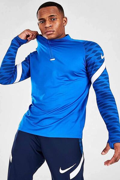 Nike M Df Strke21 Dril Top Men's Long Sleeve T-Shirt Cw5858-463-blue