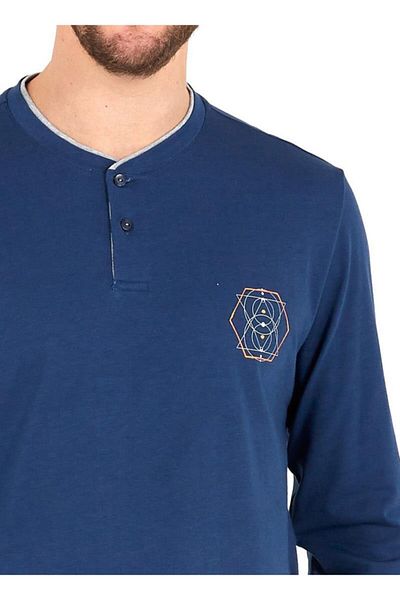 Blackspade Blue Men's Pajama Set - 30718