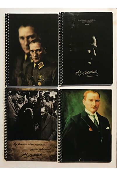 Koza 100 Yp Plastik Sprali 70 gr Kagıt 4 Adet Defter 2 Adet Kareli 2 Adet Çizgili