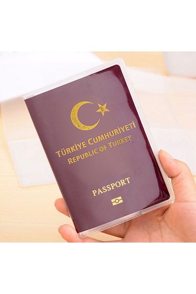 Gempo 5 Pieces Transparent Passport Protection Case Cleanable Passport Case Universal Model