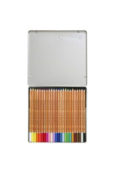 CretaColor Fine Art Pastel Boya Kalemi 24 Renk Metal Kutu (470 24)