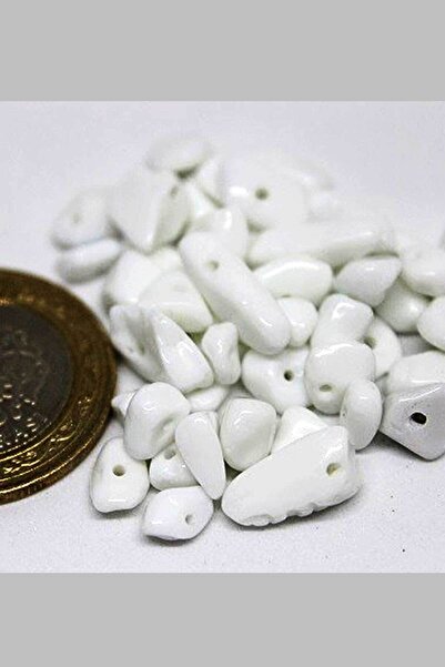 Yasamtohumu Perforirani beli kvarcni kamen, mini veličina, 50 komada