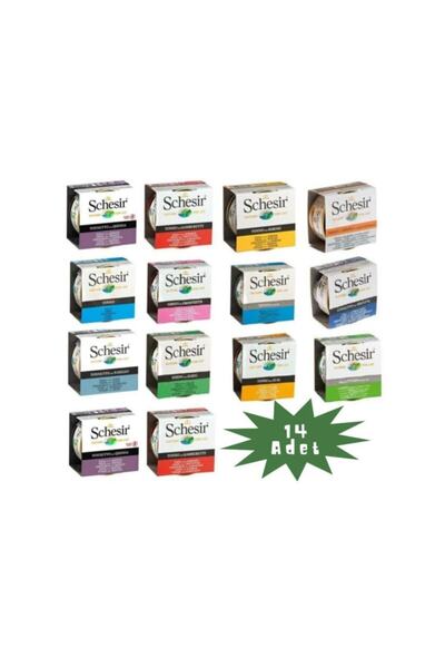 Schesir Karışık Kedi Konservesi 14x85 gr