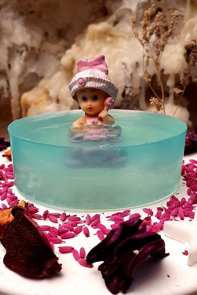 FANTASTİK SANAT ATÖLYESİ Organic 100% Natural Baby Soap - Jasmine Scented - 120 Grams